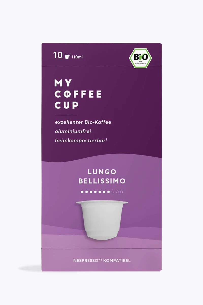 My Coffee Cup Lungo Bellissimo Bio 10 Kapseln Nespresso® kompatibel