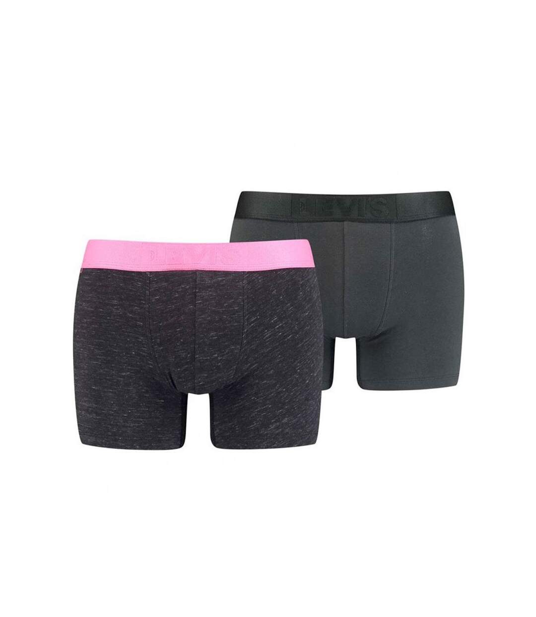LEVI'S Lot de 2 Boxers Homme Coton INJECTED SLUB Pink néon