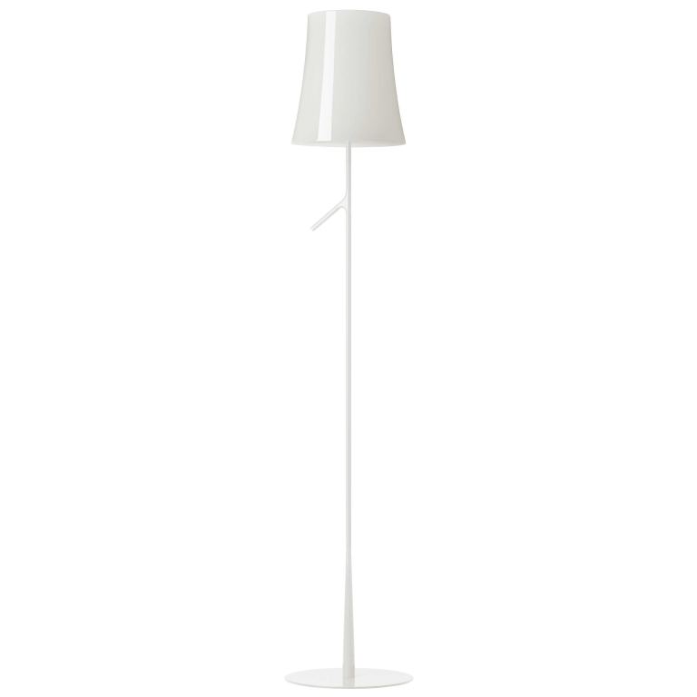 Foscarini Birdie Lettura vloerlamp LED met touchdimmer wit