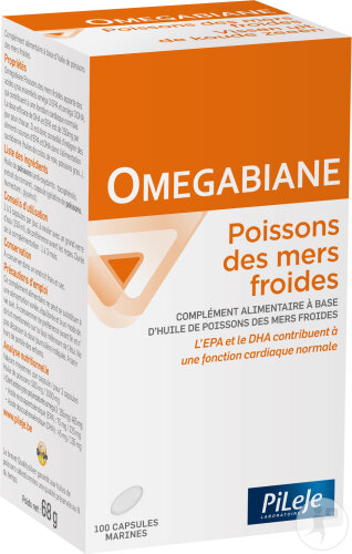 PiLeJe Omegabiane Poissons Des Mers Froides 100 Capsules Marines