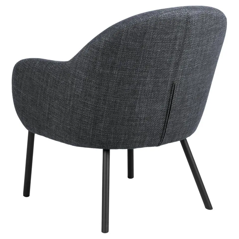 Fauteuil Grijs - Zithoogte 43cm - 70x75x75cm - Rollo