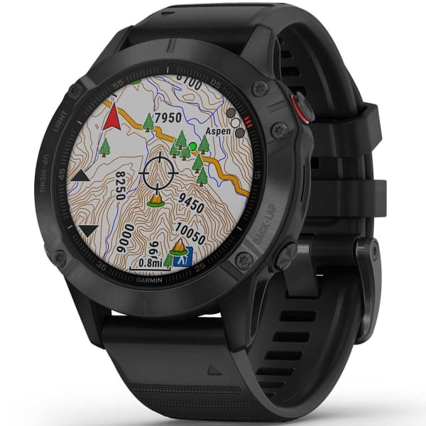 Montre cardio GPS GARMIN FENIX 6 PRO BAND BLACK W/BLACK