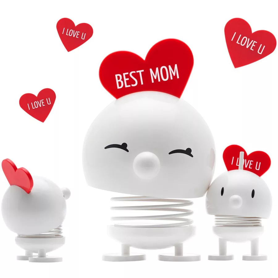 Hoptimist Dekofigur Love Bimble S 8,7 cm weiß