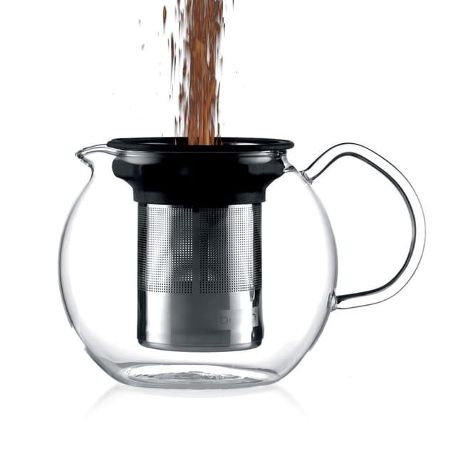 Bodum Tekande med glashåndtag og stålfilter ASSAM 1.5 L