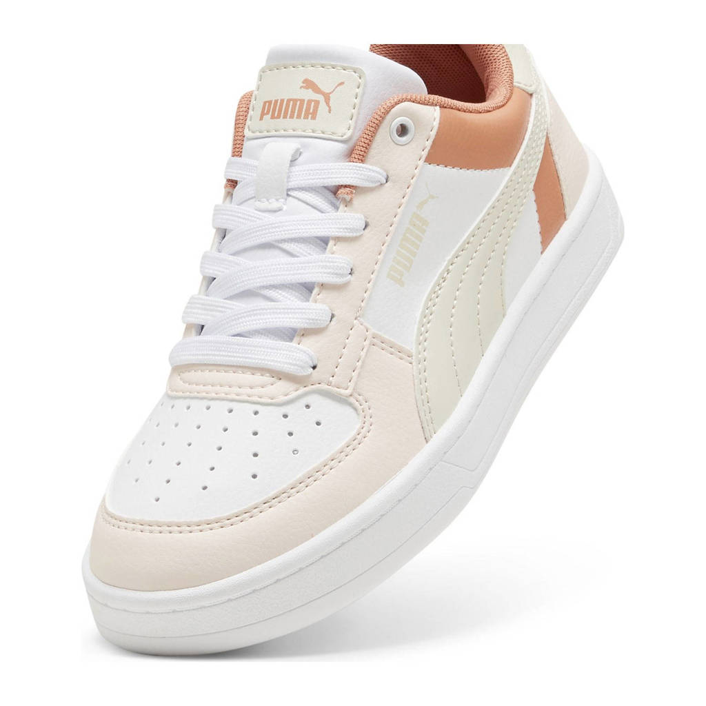 Puma Caven 2.0 Blocksneakers wit-ecru-koraal