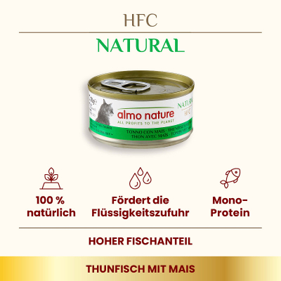 Almo Nature HFC Natural Thunfisch & Mais 70g