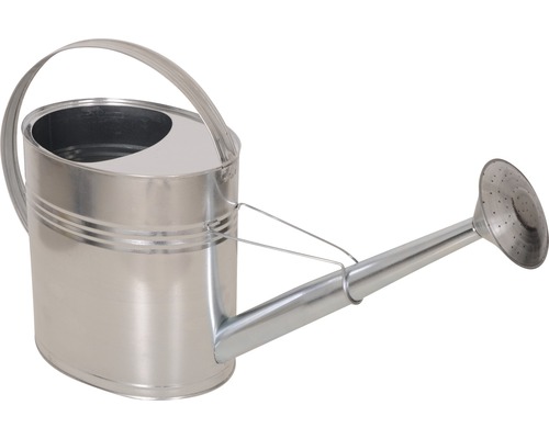 Zinken gieter 10 L zilver