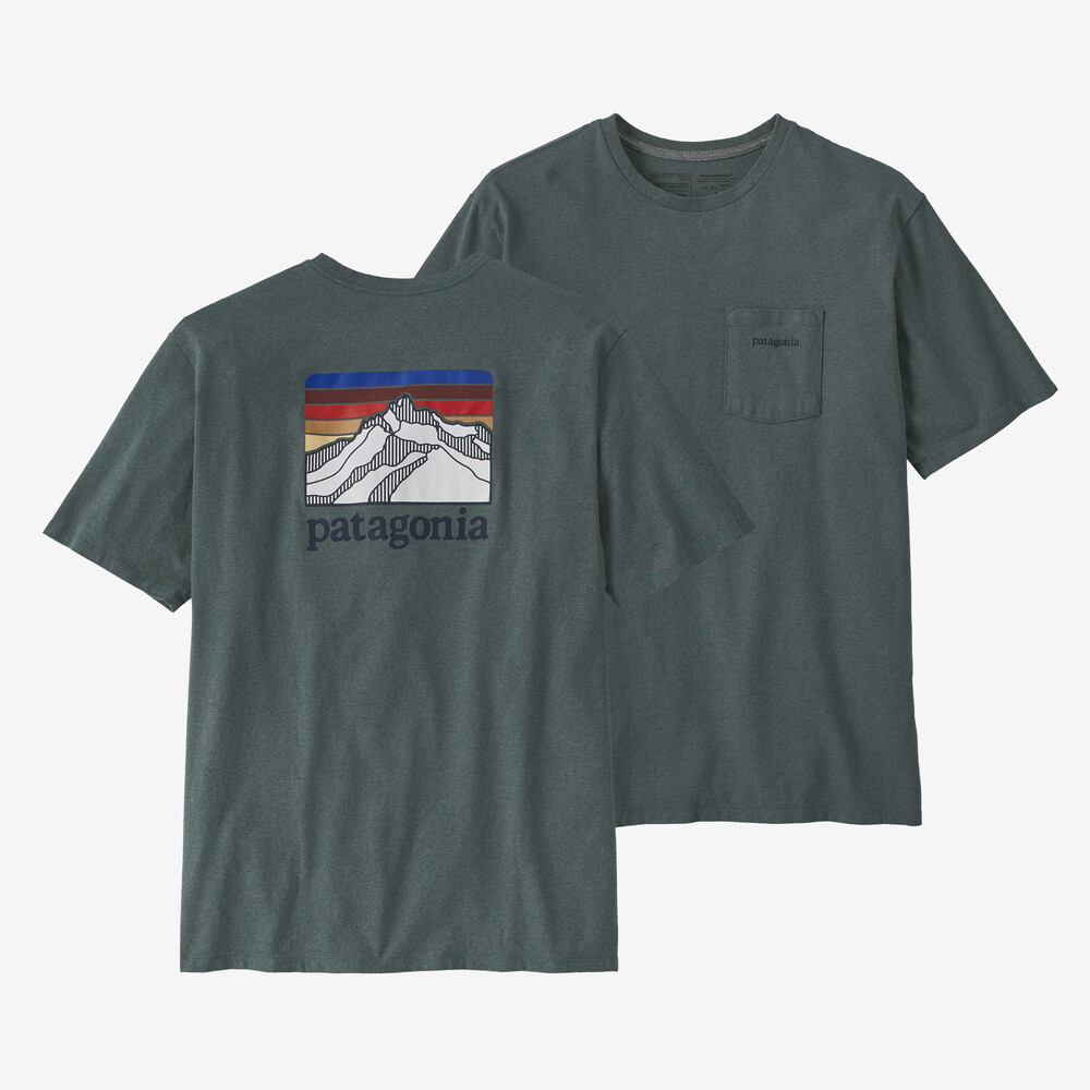 Herren Line Logo Ridge Pocket Responsibili-Tee