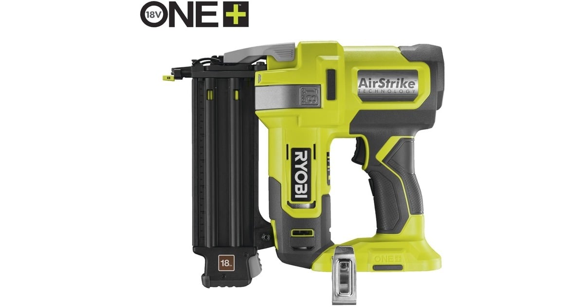 RyobiONE+ 18V Accu 18G Tacker R18GN18-0 spijkerpistool  (Groen/zwart, Accu en lader niet inbegrepen)