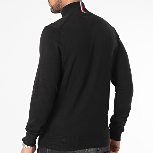 Sweat Zippé Pima Organic Cotton Cashmere 0850 Noir