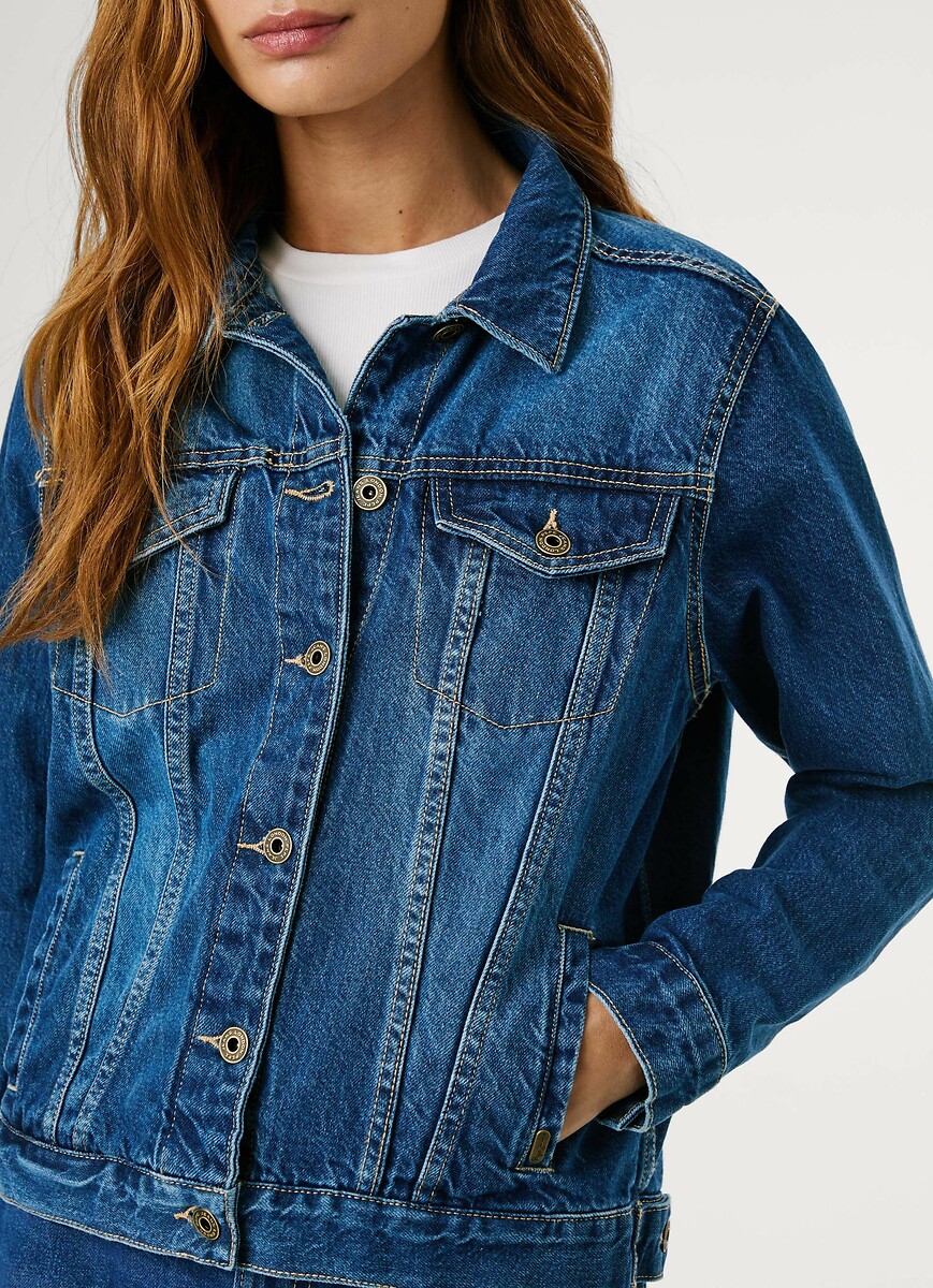 PEPE JEANS<br>Colete jeans, modelo à direita