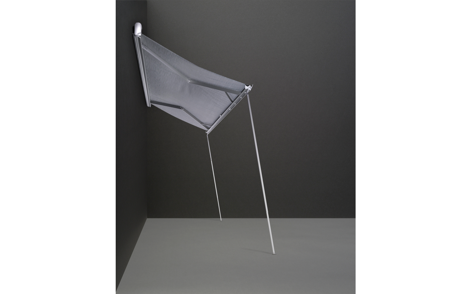 Thule Omnistor 8000 Wandmarkise Gehäusefarbe Weiß Tuchfarbe Mystic Grey 4 m