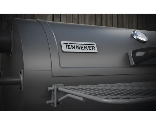 Tenneker® Grill Smoker XL 98 x 44 cm met schoorsteen, dekselthermometer