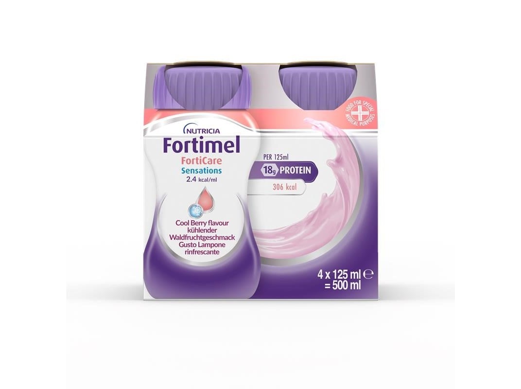 SUPLEMENTO FORTIMEL FORTICARE FRUTOS VERMELHOS 4X125ML