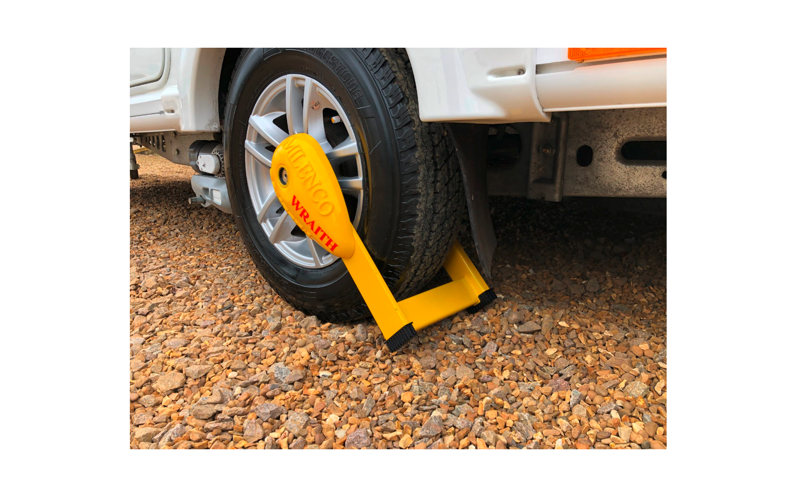Milenco Wraith 2 Motorhome Wheel Lock - Sold Secure Gold