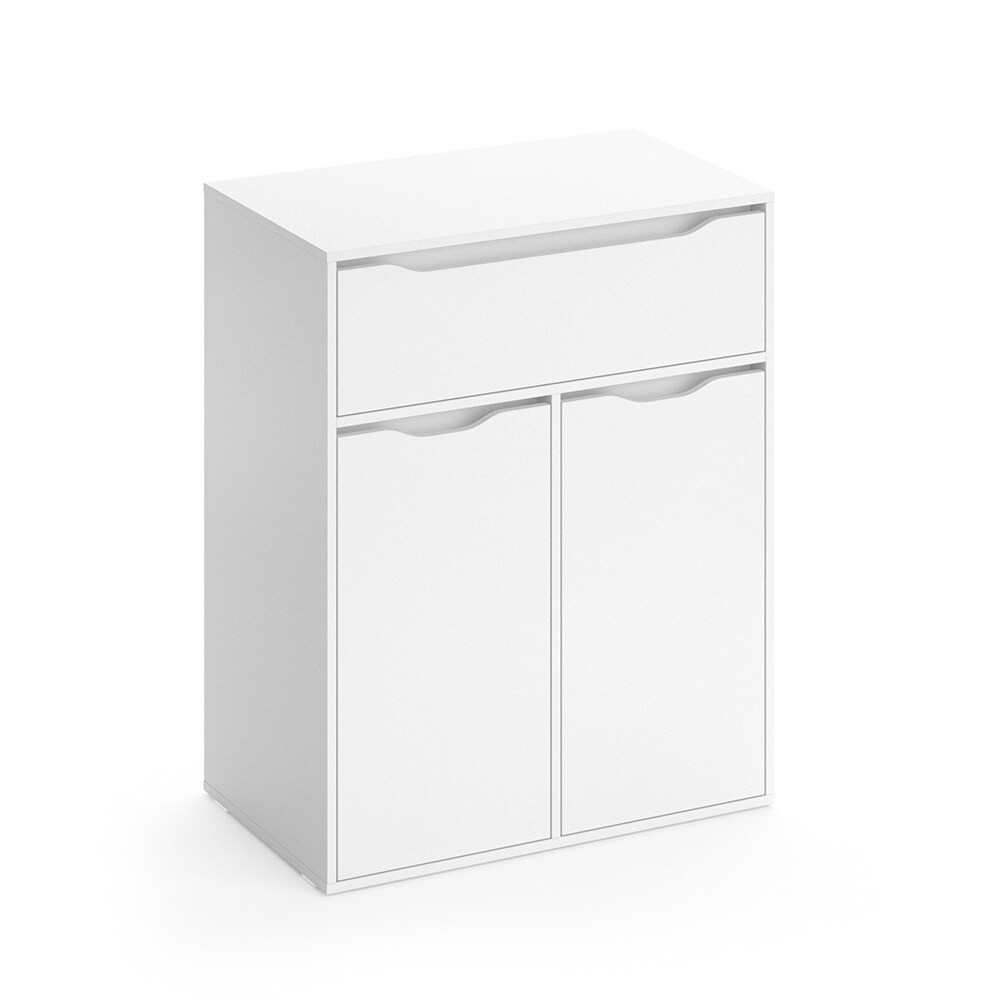 Vicco Wäscheschrank Ruben weiß Wäschekorb Kommode Kleiderschrank Wäschesammler