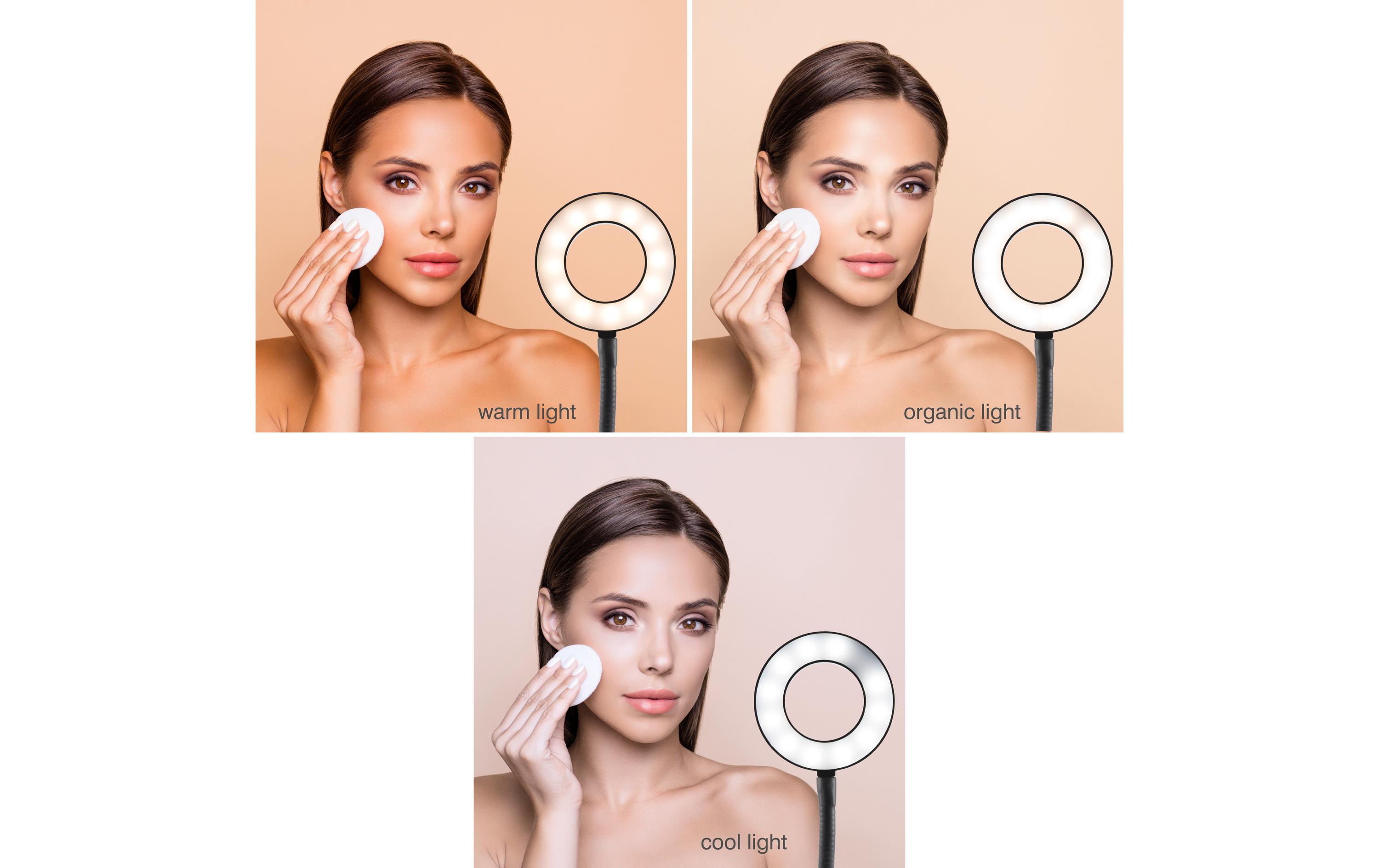 LED Ring Light Beauty Station SchwarzRinglicht