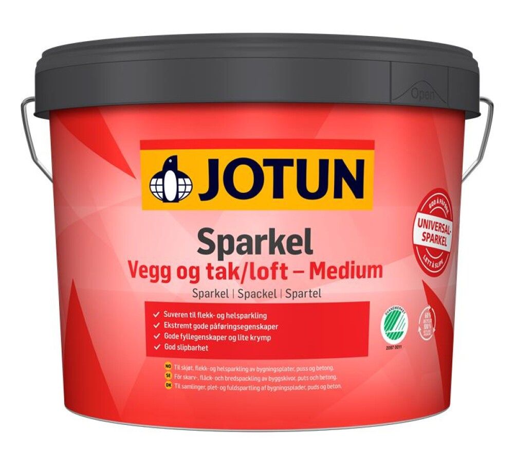 LETTSPARKEL JOTUN SPARKEL VEGG OG TAK MEDIUM 10L
