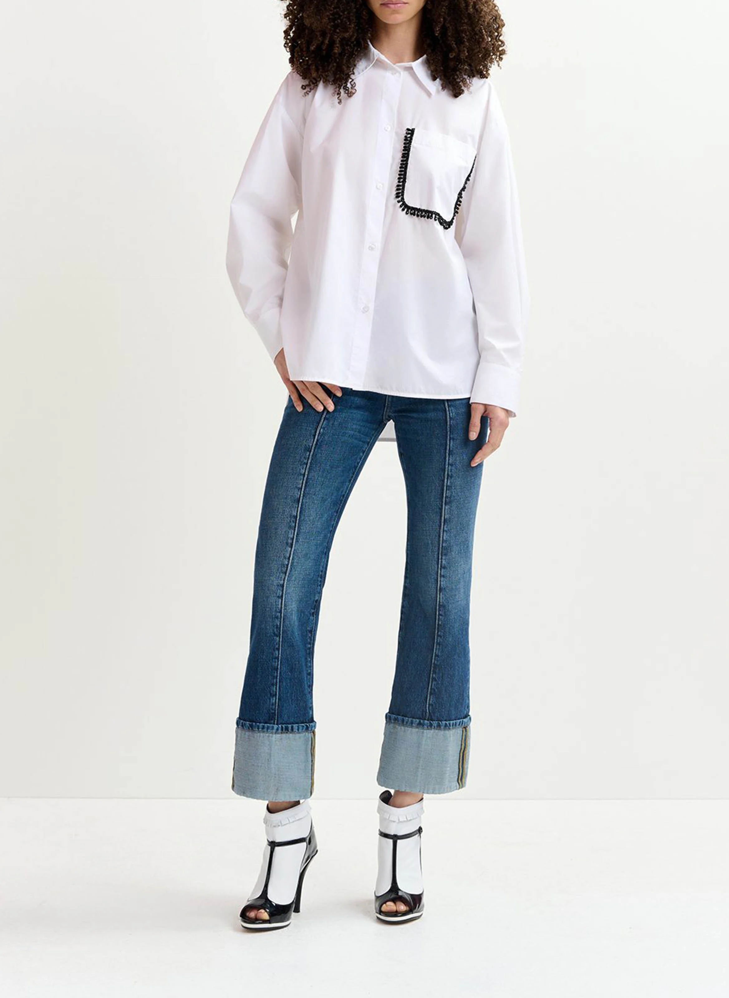 GET - Chemise col classique en coton | Blanc
