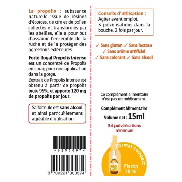 Forté Pharma Forté Royal Propolis Spray Intenso 15ml