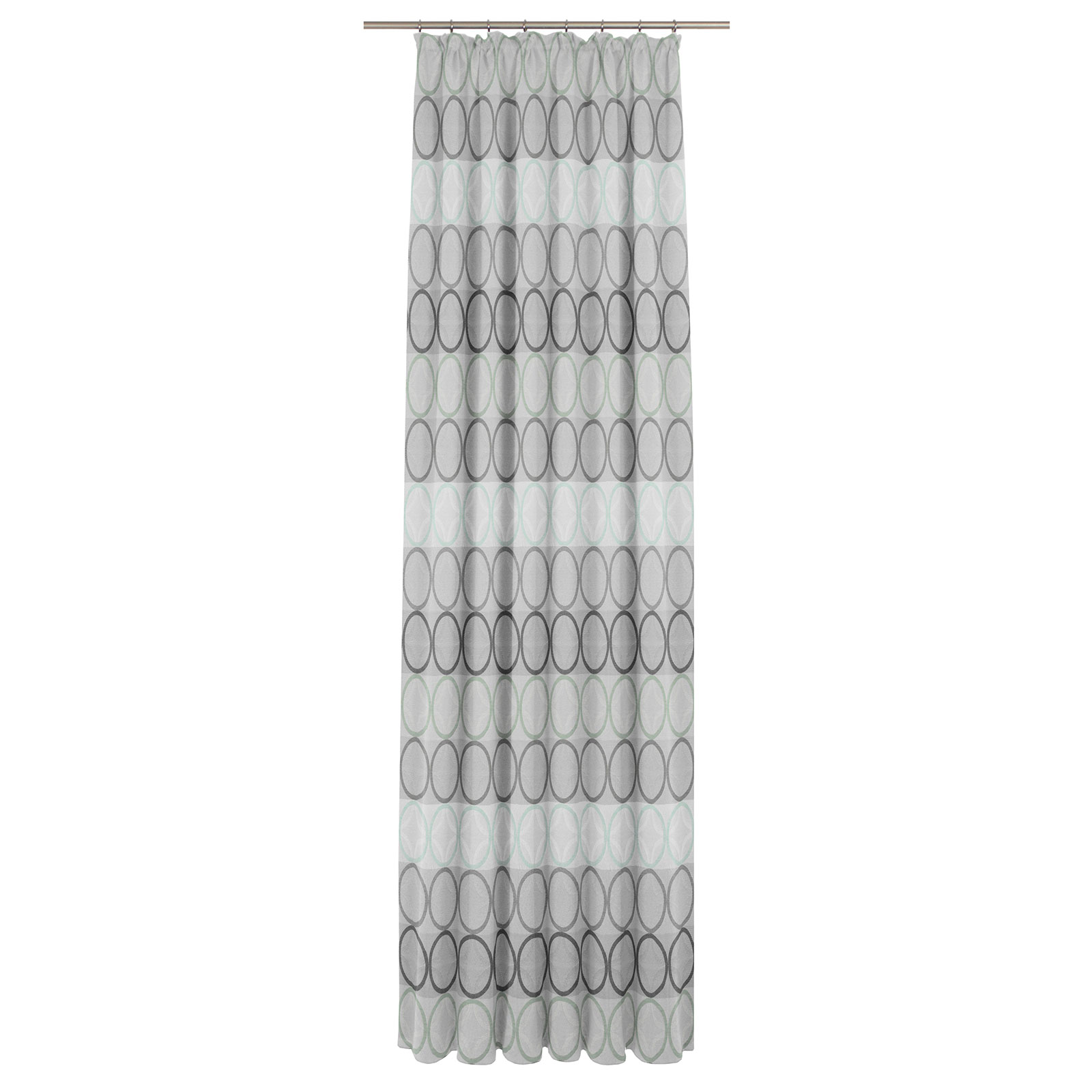Einzelschal mit Kräuselband ZIRBELLO - mint - 145x132 cm
