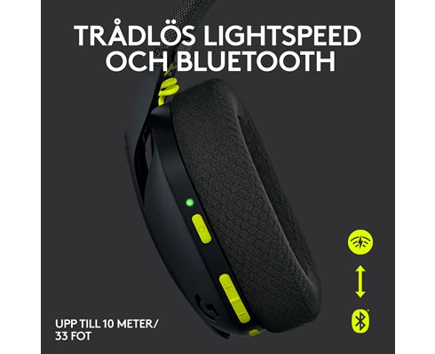 Logitech G435 Lightspeed Headset Black