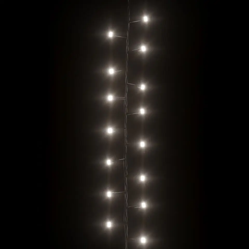 vidaXL - Led-slinger - Cold white and dark green - 25 m
