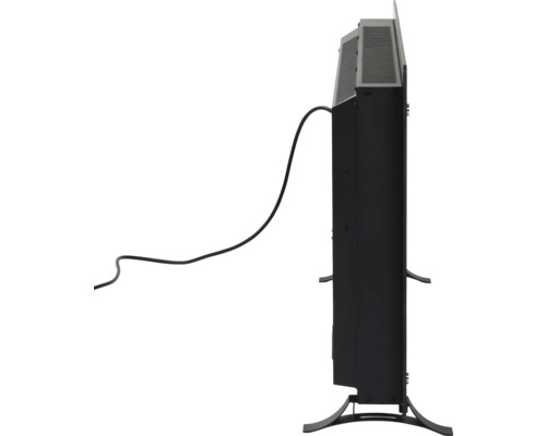 Eurom Alutherm 1500 Verre glasconvectorkachel, 44x76,5x9 cm, 1500 watt, incl. wifi, zwart