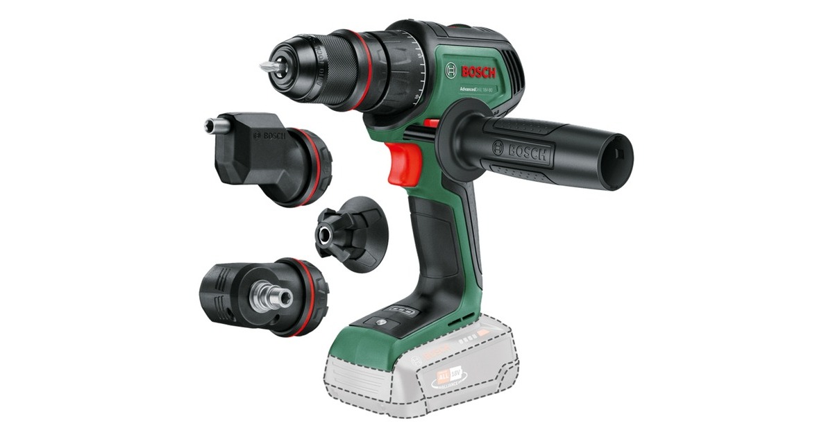 BoschAdvancedDrill 18V-80 QuickSnap schroeftol  (Groen/zwart, Accu en oplader niet inbegrepen)