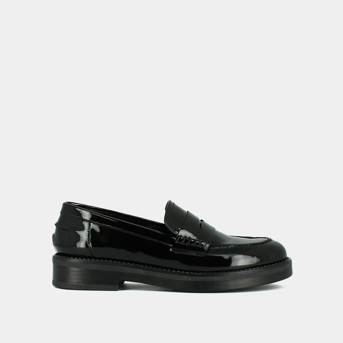 Mocassins  en vernis noir