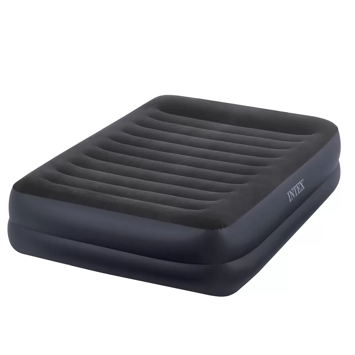 Luftbett m. integr. Luftpumpe blau,schwarz