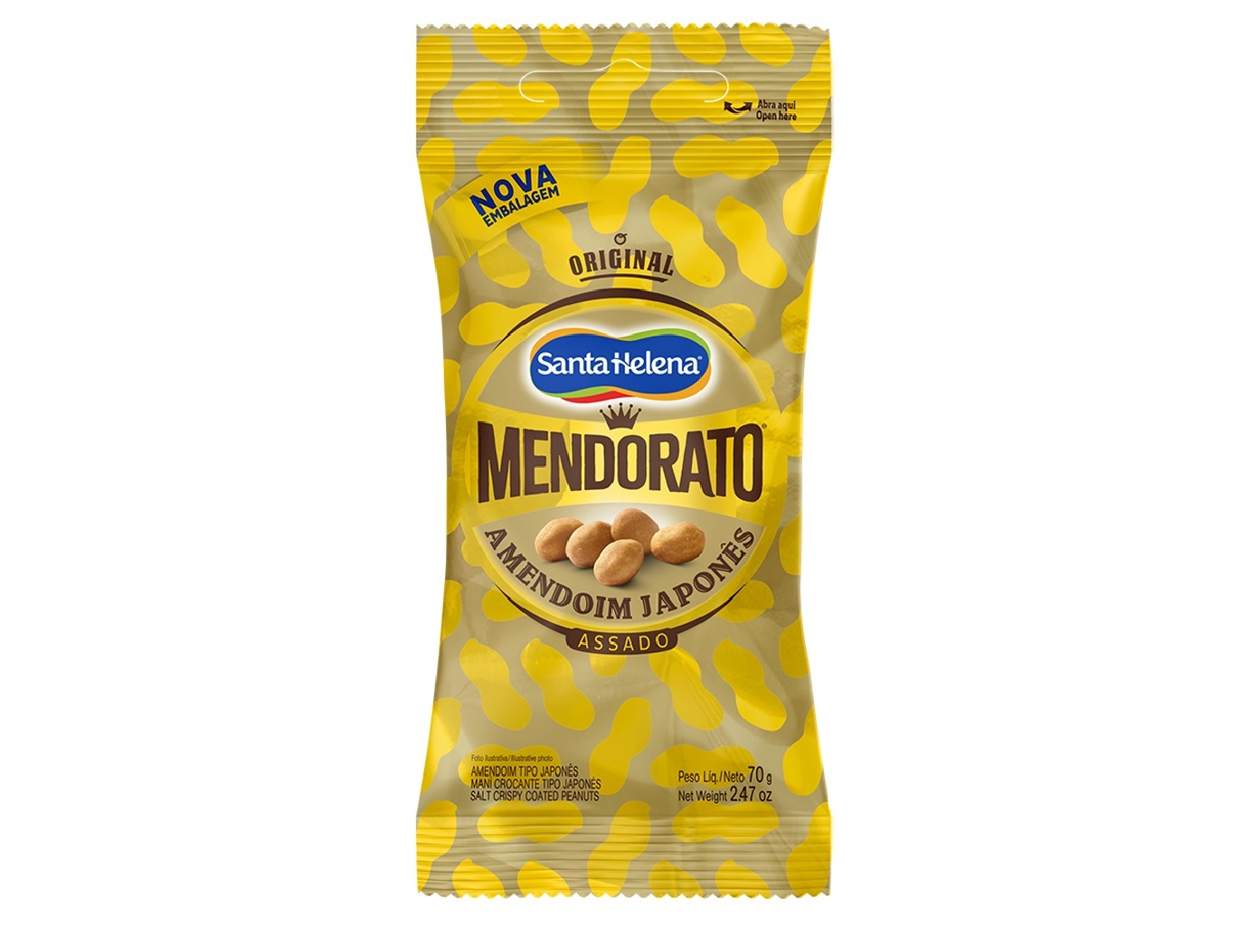 AMENDOIM SANTA HELENA JAPONÊS DOURADA 70G