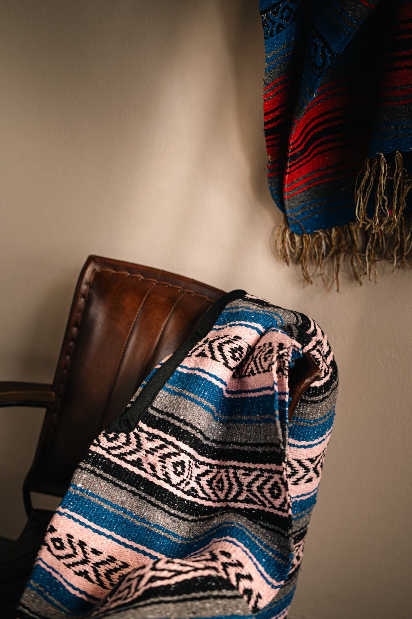Poncho gestreift blau/grau/rosa, B 105 cm, H 72 cm günstig bestellen