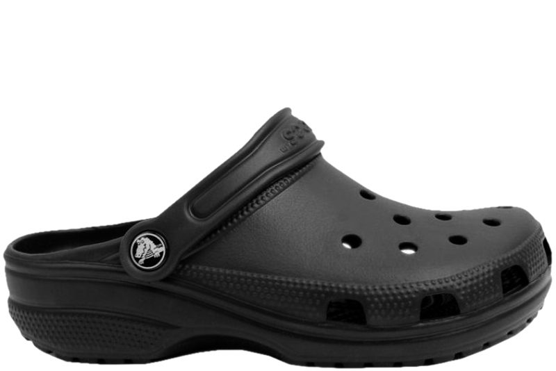 CROCS CLASSIC CLOGS I SORT GUMMI