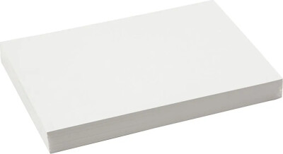 Falsekarton - 51X72 CM - 0,4 MM - 250 G - Hvid - 100 Ark