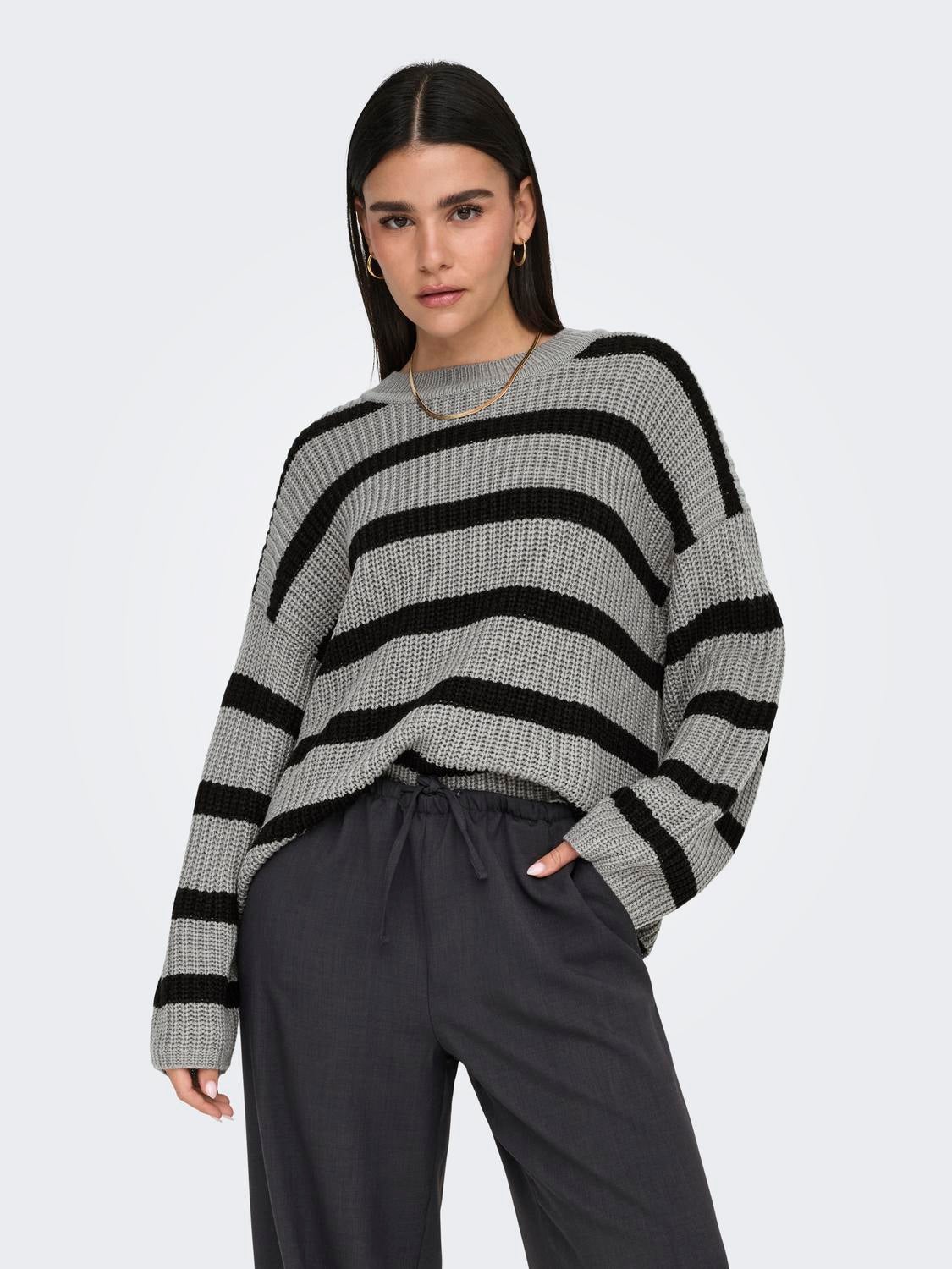 JDYJUSTY Strickpullover December Sky