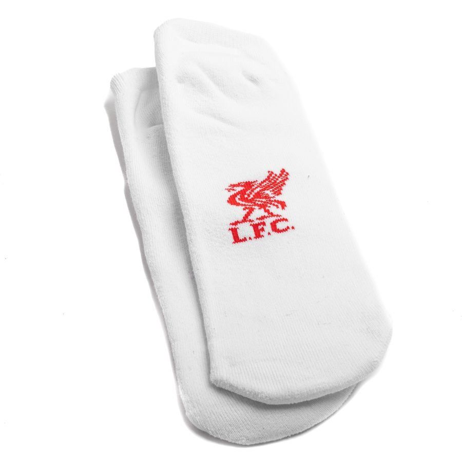 Liverpool Chaussettes Trainer Pack de 3 - Blanc/Rouge