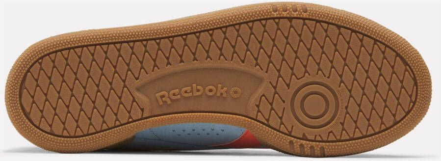 Reebok Classics Club C Grounds suède sneakers lichtblauw oranje