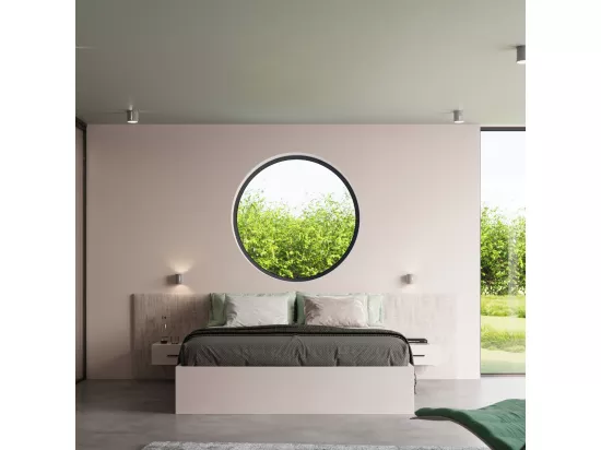 Sollux INEZ Plafonnier à 1 lumière, gris, G9