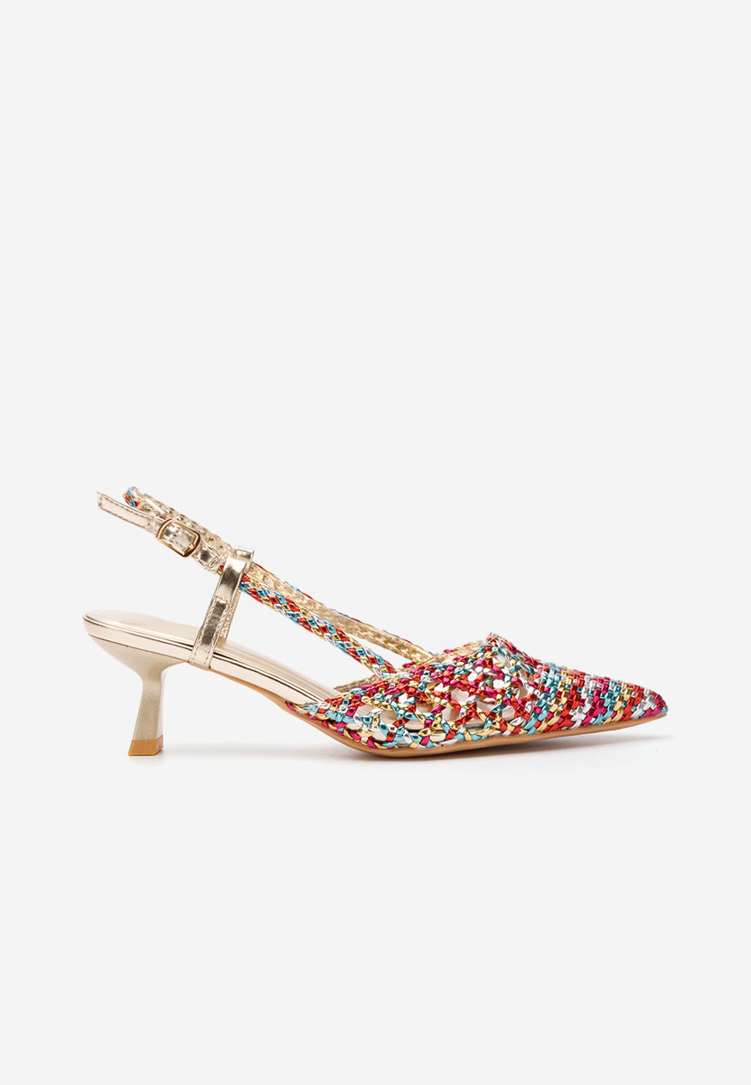 Chaussures stiletto slingback multicolores Heliosa V2