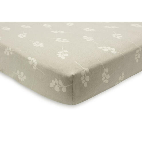 Drap-housse Jersey 60x120 cm Twig Olive Green - JOLLEIN