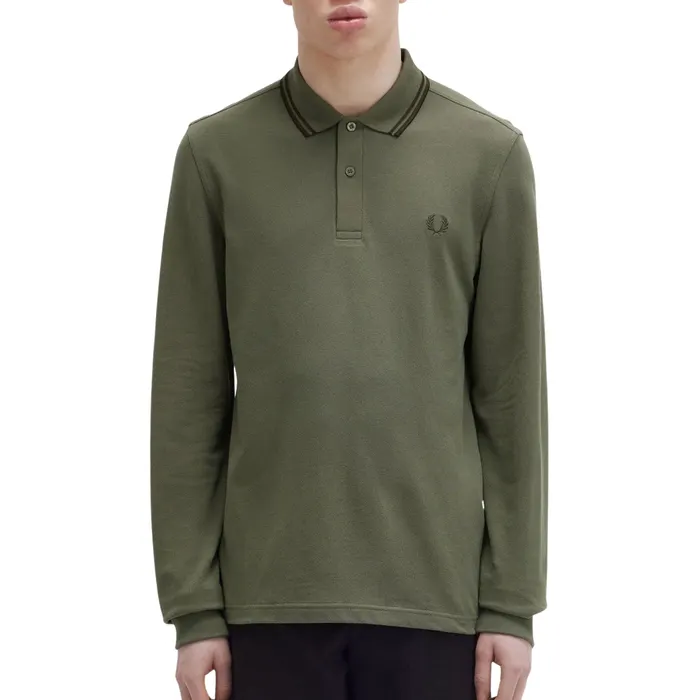 Fred Perry LS Twin Tipped Polo Heren