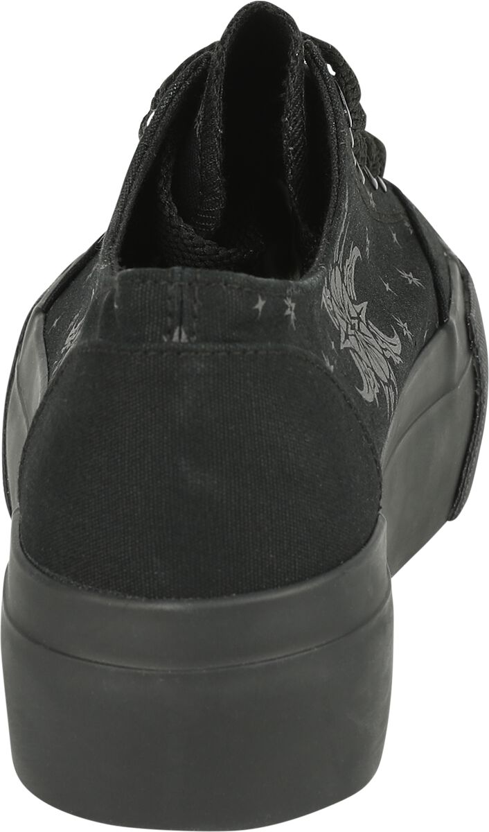 Baskets Plateforme avec Étoiles, Lune & Soleil | Gothicana by EMP Creepers