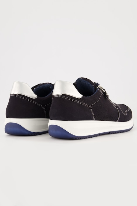 Ara Leder-Sneaker, Zipper, Wechselfußbett, Weite H