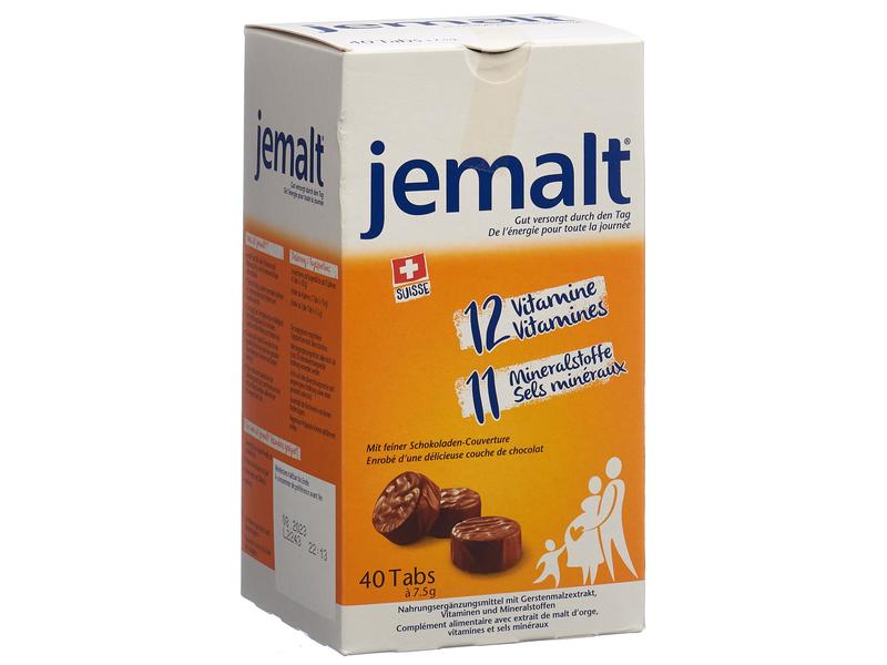 Wander Jemalt Tabs 40 Stück Malzhaltige Vitamin-Toffees