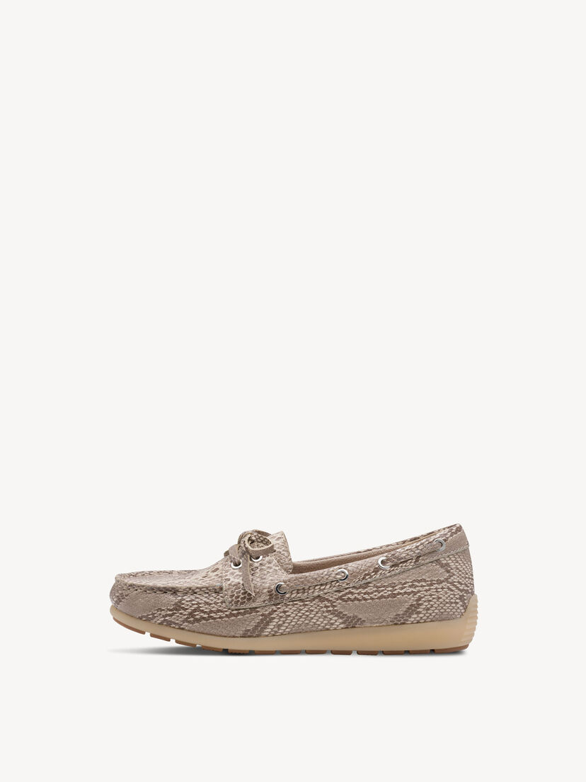 Leren Instappers - beige