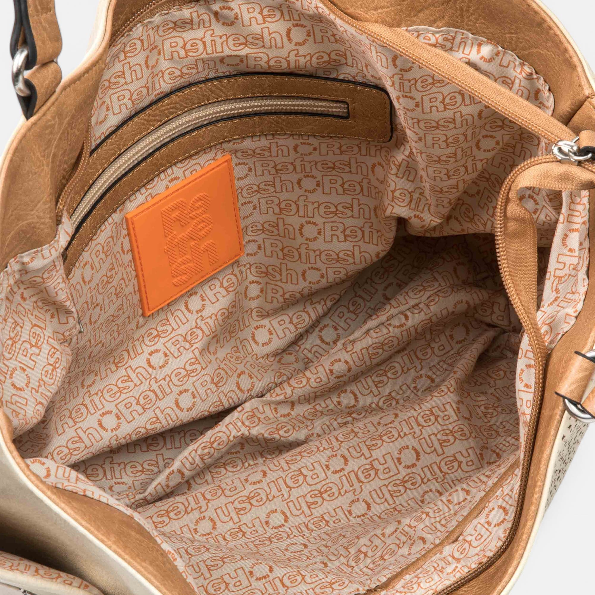 Sac à main beige