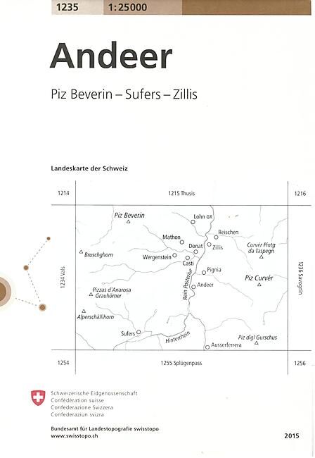 BUNDESAMT - 1235 ANDEER ECHELLE 1 25 000
