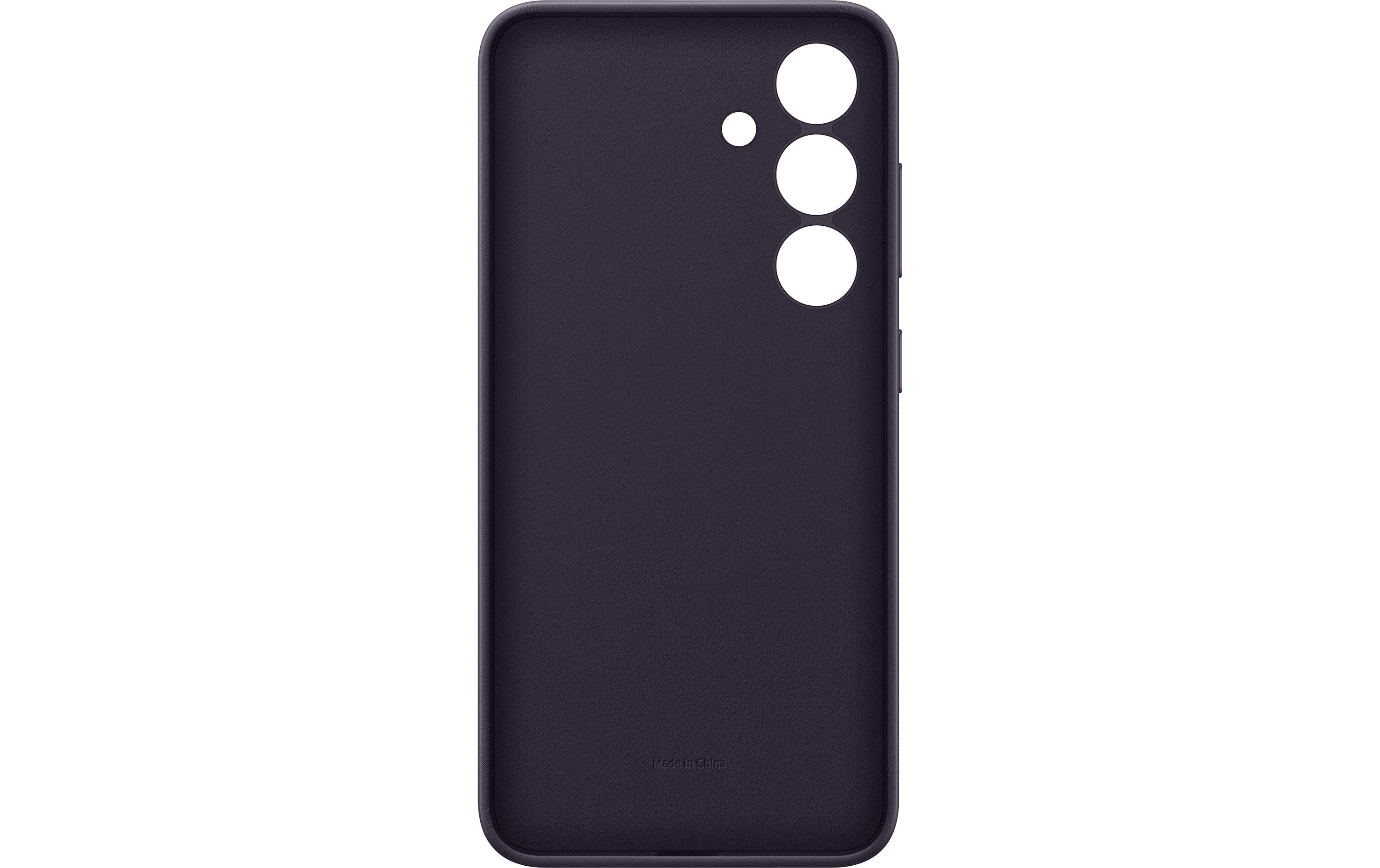 Back Cover Vegan Leather Galaxy S24 ViolettSchutzhülle aus veganem Leder für das Samsung Galaxy S24