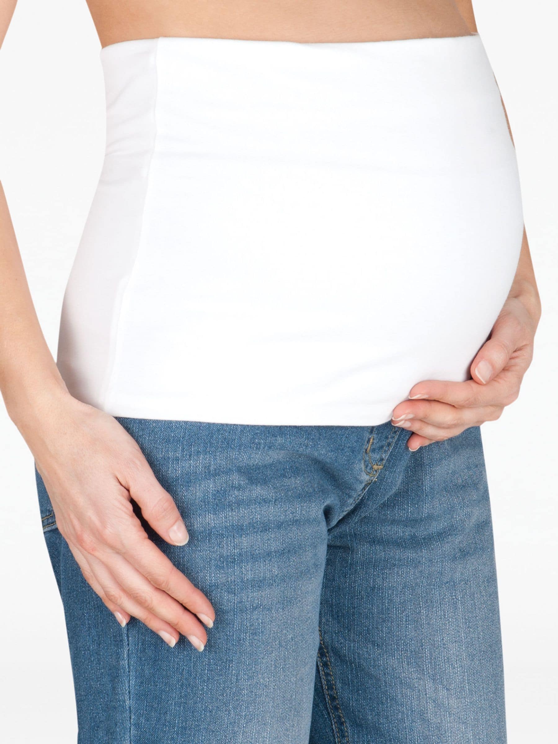 Wit - JoJo Maman Bébé - Meerkleurige buikband